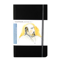 Hand Book Journal Co. Travelogue Drawing Journals, Portrait, 5 1/2" x 8 1/4", 128 Pages, Ivory Black, Pack Of 2