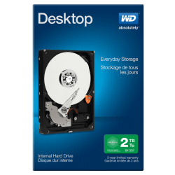 WD Mainstream 2TB Internal Hard Drive For Desktops, 64MB Cache, SATA/600