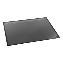 Realspace™ Tab Lift-Top Desk Pad, 19" x 24", Black/Clear