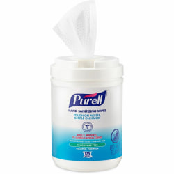 PURELL® Alcohol Hand Sanitizing Wipes - White - Pre-moistened, Durable, Lint-free, Textured, Fragranc - 903106