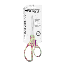 Westcott® Student Fun And Fashionable Scissors, 7", Pointed, Assorted Colors