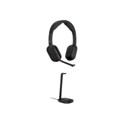 Poly Focus 625 Wired/Wireless Headset + Wireless Charge Stand, Over-The-Head, Binaural, Supra-Aural, C56XXAAAC3