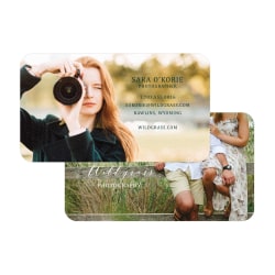 Custom Full-Color Raised Print Business Cards, Solar White, 2-Sided, Box Of 250 Cards