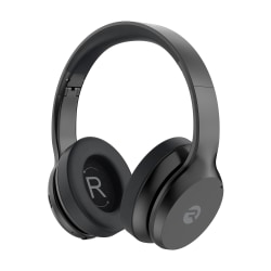 Raycon The Fitness Bluetooth® Over-Ear Noise-Canceling Headphones With Microphone, Black Steel, RBH841-23E-BLA