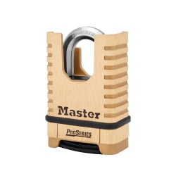 Master Lock No. 1177 ProSeries® Zinc Resettable Combination Padlock, 2-1/4" x 3-5/16", Brass