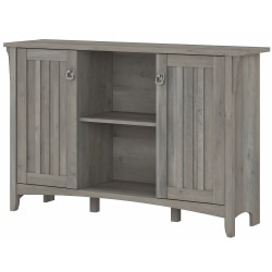 Bush Furniture Salinas Accent Storage Cabinet With Doors, Driftwood Gray, Standard Delivery