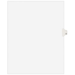 Avery® Individual Legal Dividers Avery® Style, Letter Size, Side Tab #11, Pack Of 25