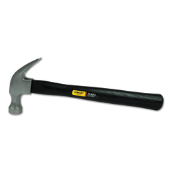 Stanley Curved-Claw Wood-Handled Nailing Hammer, 13-1/4", Brown