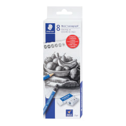 Staedtler Mars Lumograph 8-Piece Sketch Pencil Set, Total Qty 1