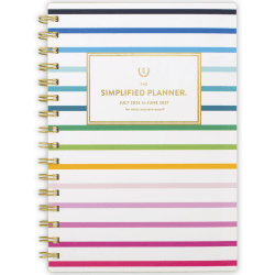 Simplified by Emily Ley for AT-A-GLANCE® Academic 2026-2027 Weekly Monthly Planner, Happy Stripe, Small, 5 1/2" x 8 1/2"