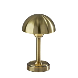 Adesso Ollie 12.5"H Cordless Table Lamp, Antique Brass