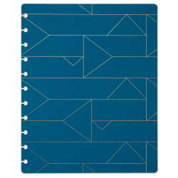 TUL® Discbound Notebook Covers, Letter Size, Blue Geo, Pack of 2 Covers