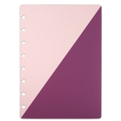 TUL® Discbound Notebook Covers, Junior Size, Pink/Purple, Pack of 2 Covers