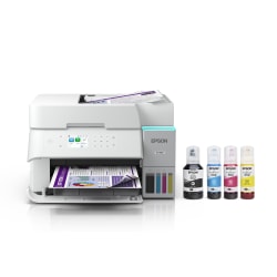 Epson EcoTank ET-3950 Wireless All-in-One Color Supertank Printer - White