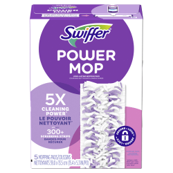 Swiffer PowerMop Multi-Surface Floor Cleaning Mopping Pad Refills, Pack Of 5 Refills