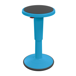Hierarchy Height-Adjustable Grow Stool, 18"H, Blue