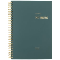 Cambridge® WorkStyle® Classic 2026 Weekly Monthly Planner, Transformative Teal, Small, 5 1/2" x 8 1/2"