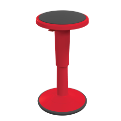 Hierarchy Height-Adjustable Grow Stool, 18"H, Red