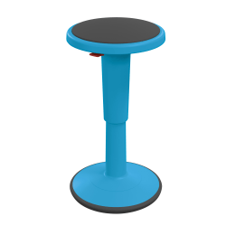 Hierarchy Height-Adjustable Grow Stool, 24"H, Blue