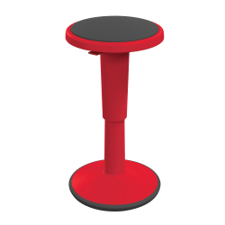 Hierarchy Height-Adjustable Grow Stool, 24"H, Red