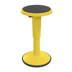 Hierarchy Height-Adjustable Grow Stool, 24"H, Yellow