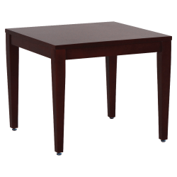 Lorell® Solid Wood Corner Table, Mahogany