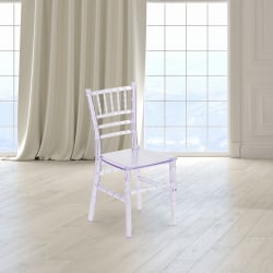 Flash Furniture Kids’ Chiavari Resin Chair, Clear
