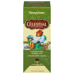 Celestial Seasonings Sleepytime Caffeine Free Herbal Tea Bags, 1.5 Oz, Total Qty 25