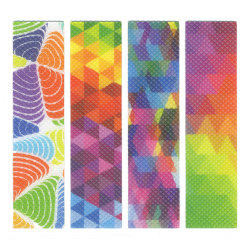 The Pencil Grip Zen Strips Mega Packs, Bumpy Brights Set 3, 40 Strips