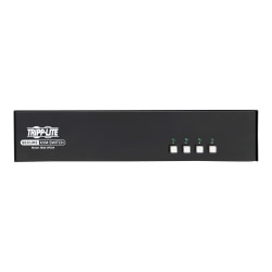 Tripp Lite Secure KVM Switch, Dual Monitor, DisplayPort to DisplayPort - 4-Port, 4K, NIAP PP3.0 Certified, Audio - B002DP2A4