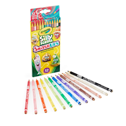 Crayola Silly Scents Smash Ups Colored Pencils, Assorted Colors, Box Of 12 Pencils