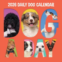 2026 TF Publishing Animals Monthly Wall Calendar, 12" x 12", Dog-A-Day, January To December
