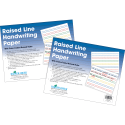 Barker Creek Handwriting Paper, 8-1/2" x 11", Raised Line, Pack Of 50 Sheets, Set Of 2 Packs