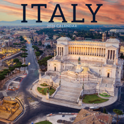 2026 TF Publishing Scenic & Nature Monthly Wall Calendar, 12" x 12", Italy, January To December