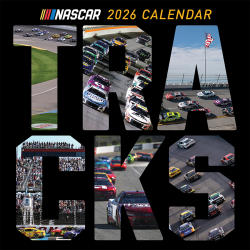 2026 TF Publishing Sport & Auto Monthly Wall Calendar, 12" x 12", NASCAR Tracks, January To December