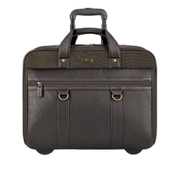 Solo New York MacDougal 17.3" Laptop Rolling Case, Brown/Olive