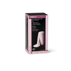 Medline Unna-Z Unna Boot Bandages, With Calamine, 3" x 10 Yd., White, Case Of 12