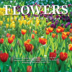 2026 TF Publishing Scenic & Nature Monthly Wall Calendar, 12" x 12", Flowers, January To December