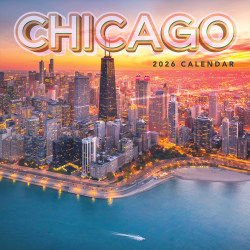 2026 TF Publishing Scenic & Nature Monthly Wall Calendar, 12" x 12", Chicago, January To December