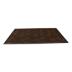 Waterhog Plus Swirl Floor Mat, 48" x 96", Chestnut Brown