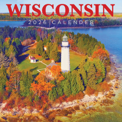 2026 TF Publishing Scenic & Nature Monthly Wall Calendar, 12" x 12", Wisconsin, January To December