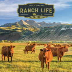 2026 TF Publishing Scenic & Nature Monthly Wall Calendar, 12" x 12", Ranch Life, January To December