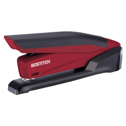 PaperPro InPower™ Spring-Powered Desktop Stapler With Antimicrobial Protection, 20-Sheet Capacity, Red