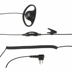 Cobra® D-Style Earpiece for Cobra® Performa 400/450 2-Way Handheld Business Radios & Select Non-Cobra® Devices, Black