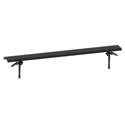 BLACK+DECKER Metal TV Topper Shelf, Large, Black