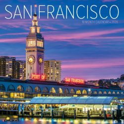 2026 Willow Creek Press Scenic Monthly Wall Calendar, 12" x 12", San Francisco, January To December, 52648