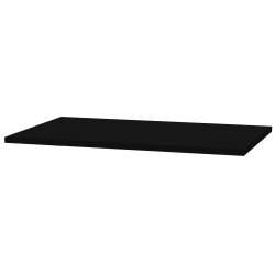 Fellowes® 60"W Rectangle Worksurface Laminate Desktop, Black