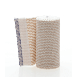 Medline Non-Sterile Matrix Elastic Bandages, 4" x 5 Yd., White/Beige, Box Of 10