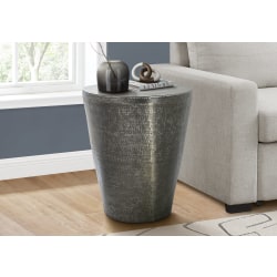 Monarch Specialties Jann Accent Table, 22"H x 20"W x 20"D, Gray