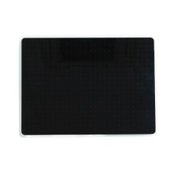 Floortex® Viztex® Glacier Multi-Purpose Grid Glass Dry Erase Board, 30" x 40", Black